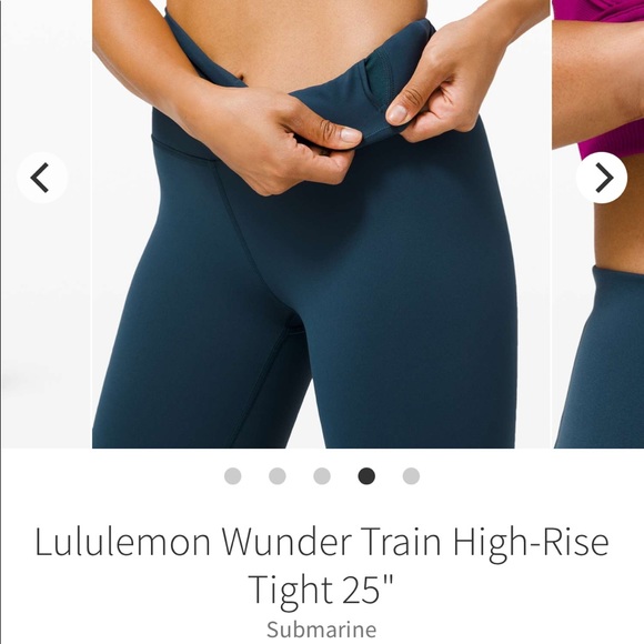 Wunder Train HR Tight 25” Submarine Dark Teal 10 - Picture 3 of 13